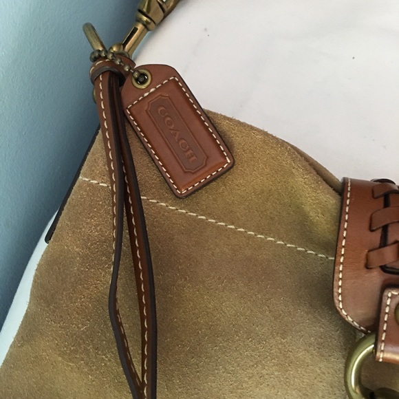 Coach Soho Slim Brown Suede Fringed Duffle Bag - Picture 9 of 15